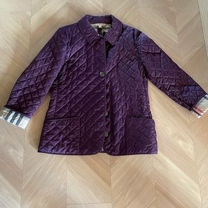 Burberry Brit Plum Quilted Jacket